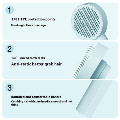 PawLush™ – Self-Cleaning Brush for Cats & Dogs
