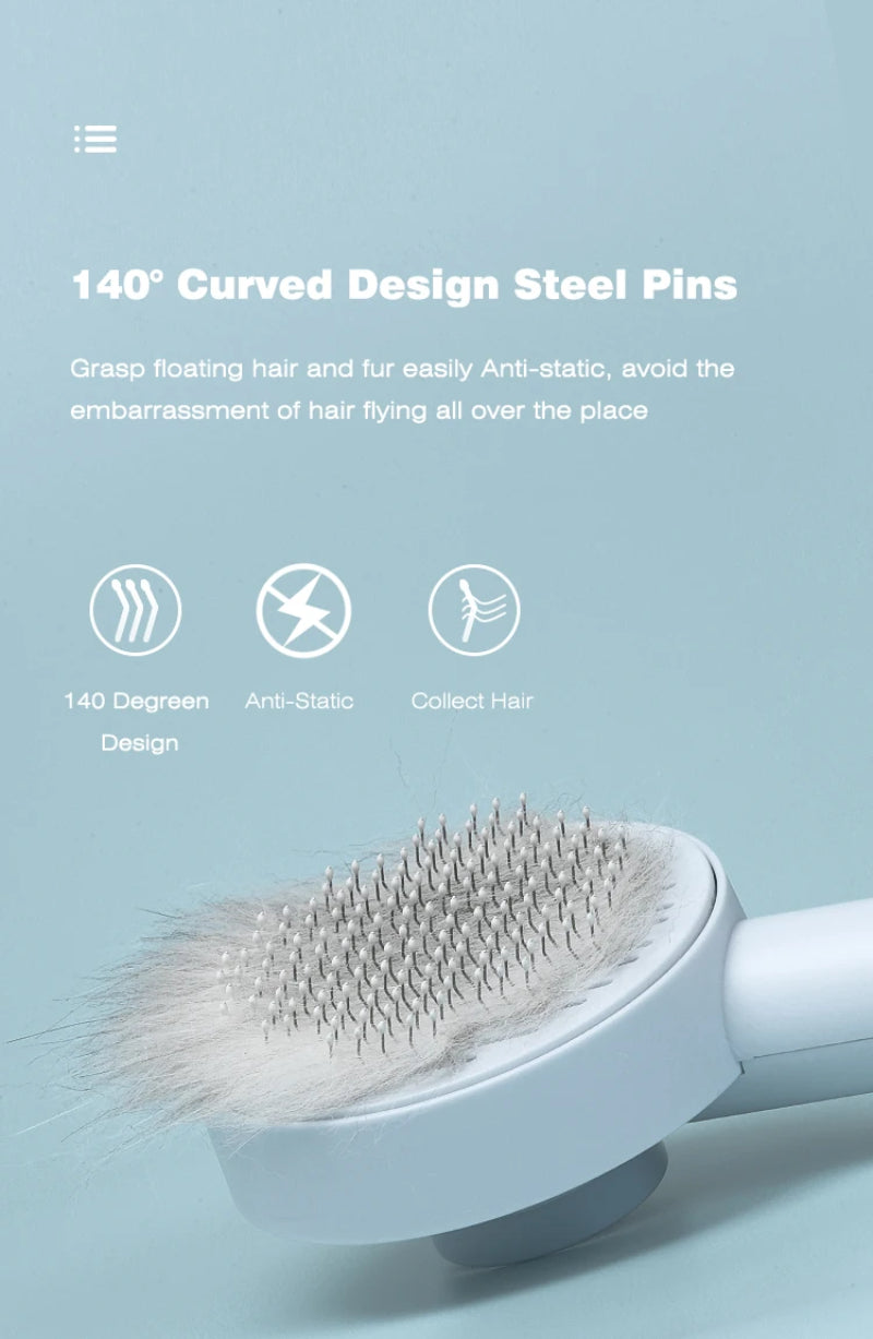 PawLush™ – Self-Cleaning Brush for Cats & Dogs