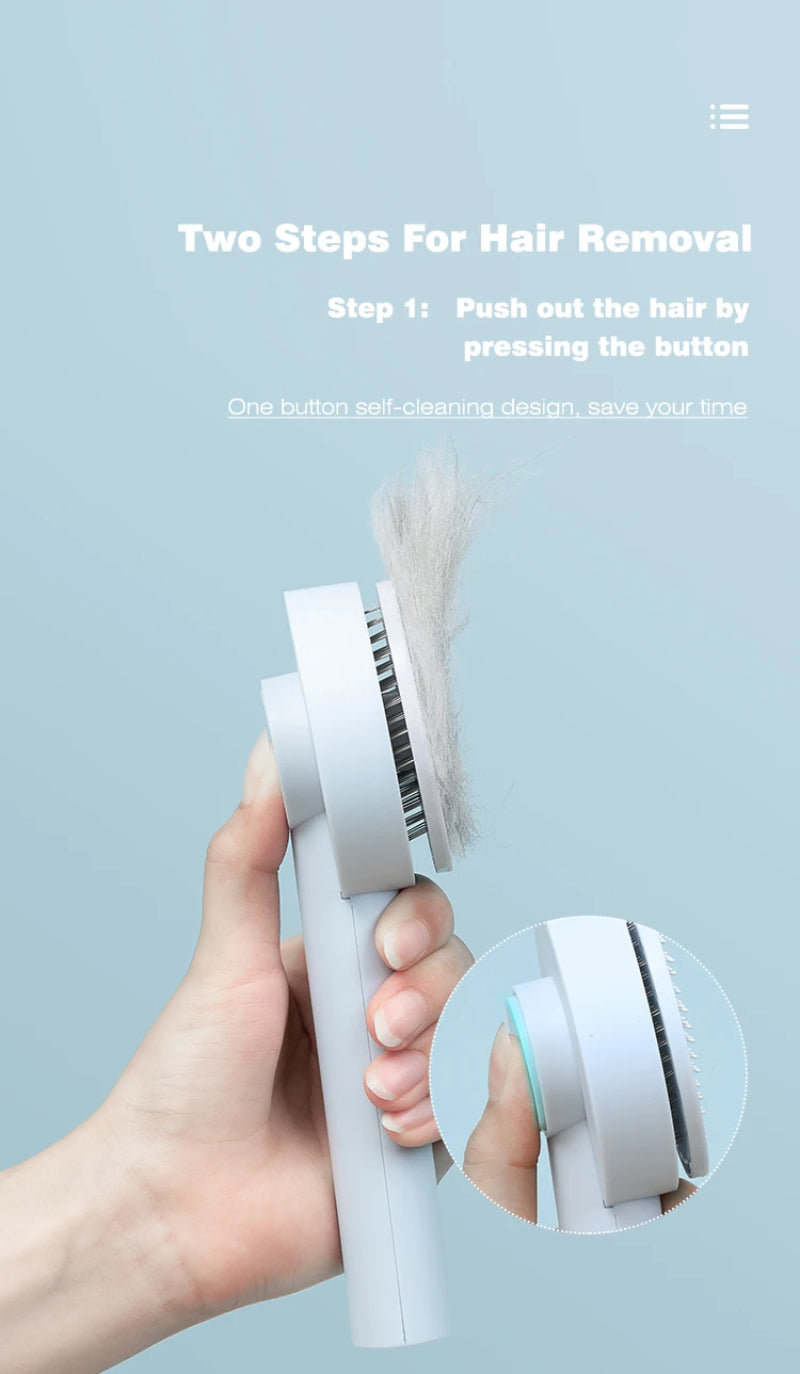 PawLush™ – Self-Cleaning Brush for Cats & Dogs